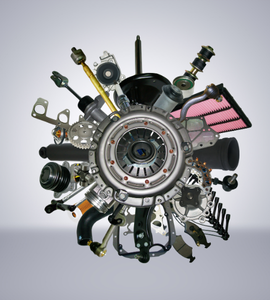 yedek parçalarla emba makina